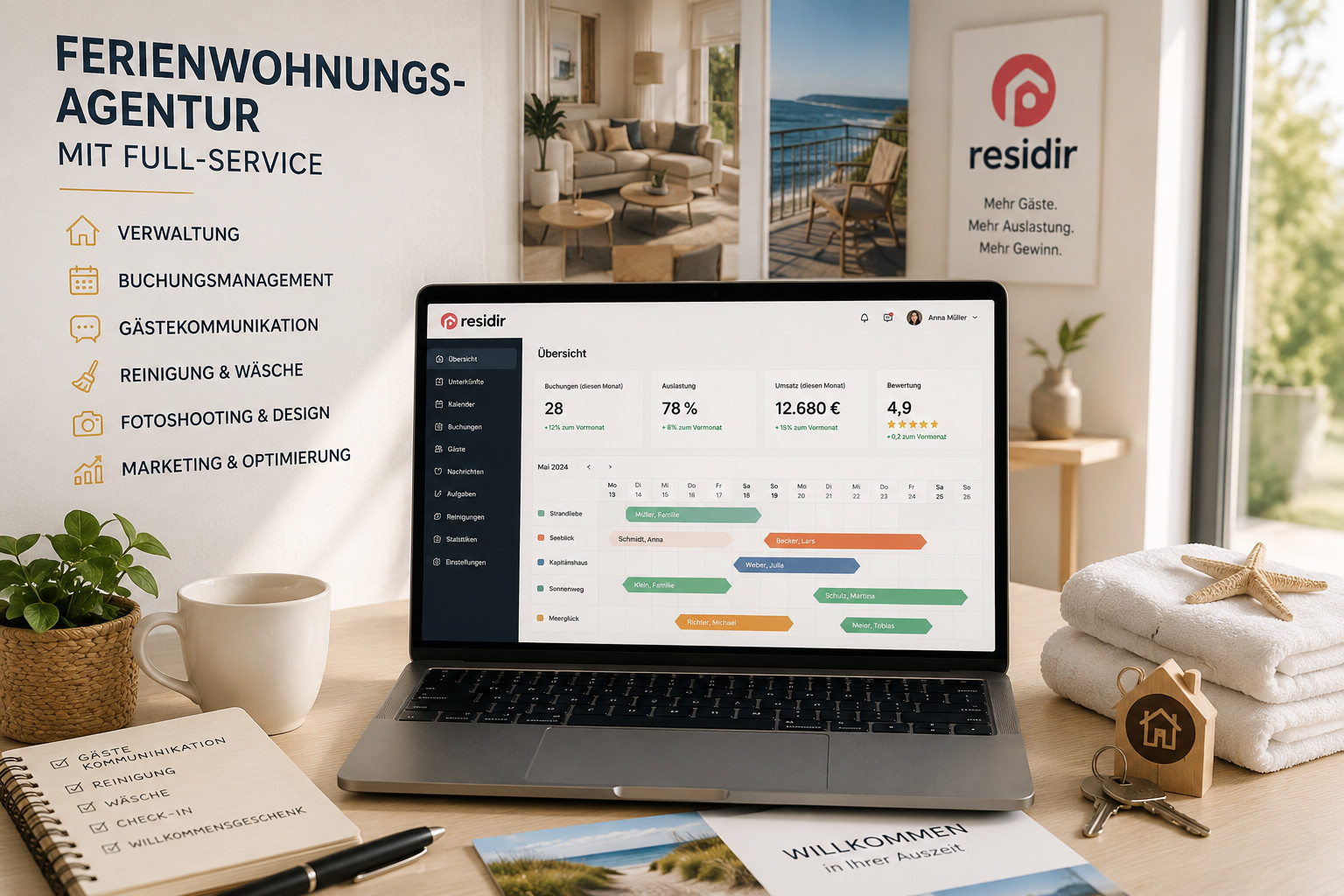 Ferienhaus Verwaltung